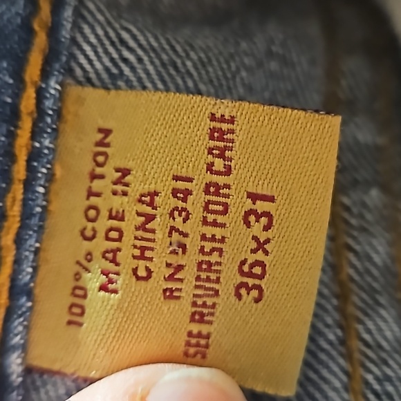 Red snap jeans - Picture 4 of 4